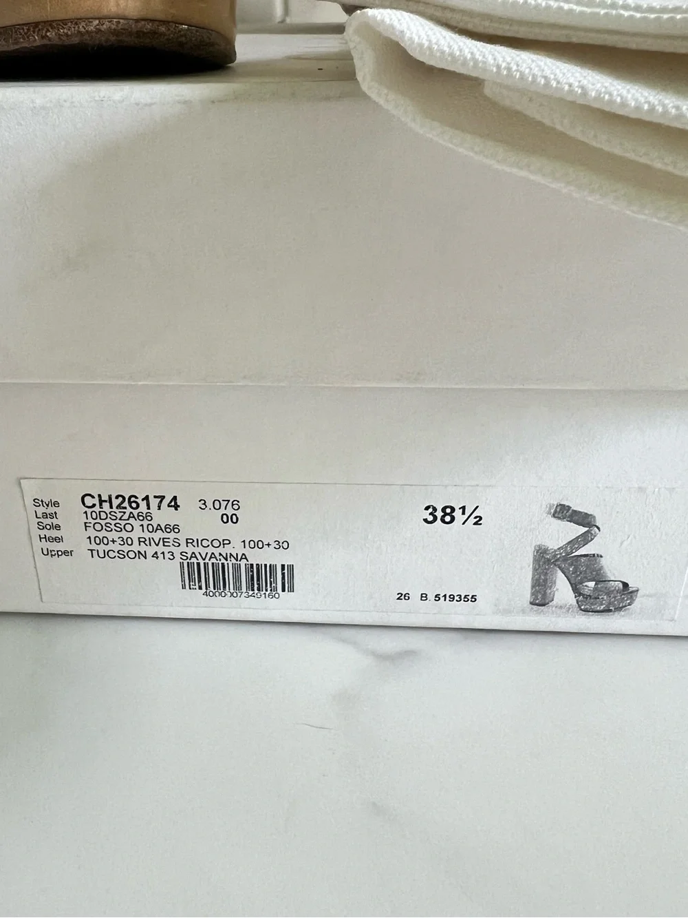 Authentic Chloe Tan Crossover Ankle Strap Platform Heels - Women’s 38.5
